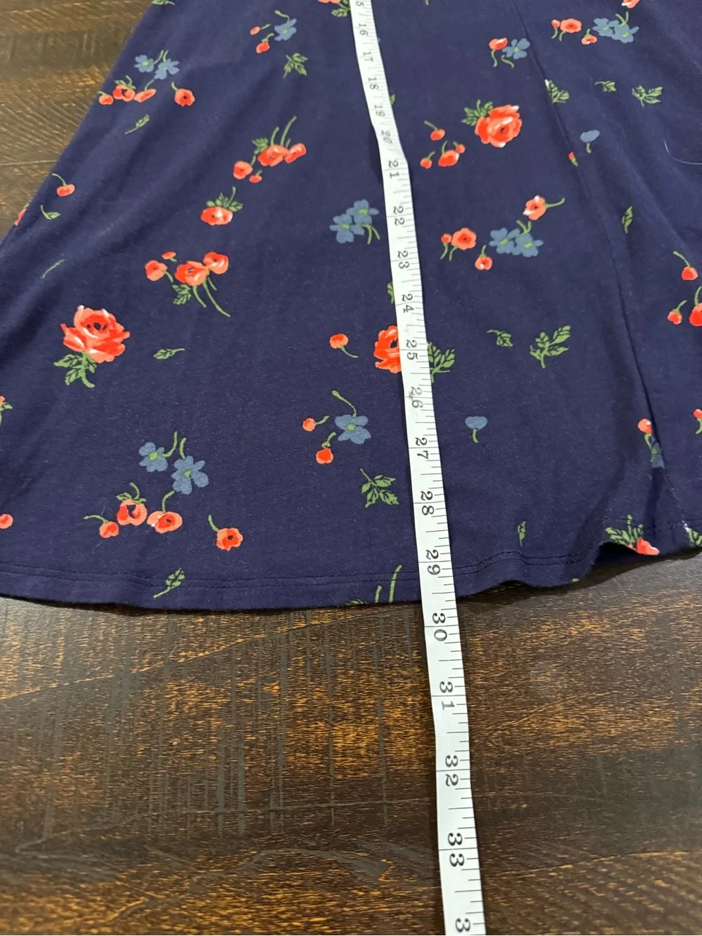 Tucker Tate Floral Swing Dress Girls XL 14/16 Navy Sleeveless Boho